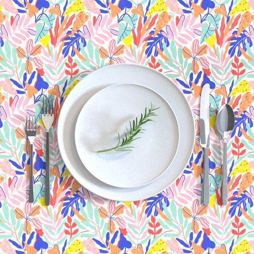 Small Summer tropical leaves pattern