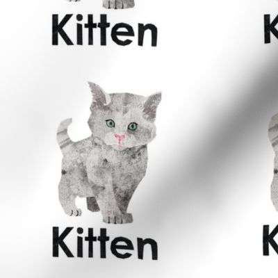 kitten  - 6" panel