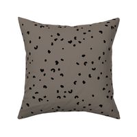 Wild spots abstract leopard spots and cheetah print stone gray black