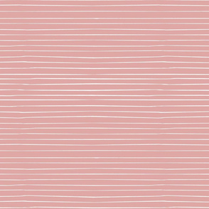 Wildflower Pink Hand-Drawn Stripe