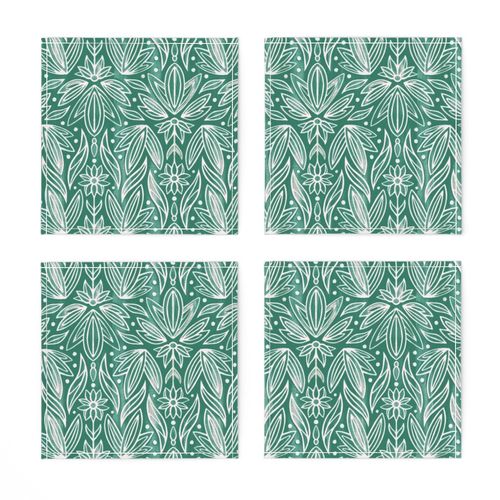  Rococo Bluish Green Art Deco - Small Scale