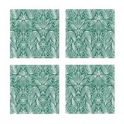  Rococo Bluish Green Art Deco - Small Scale