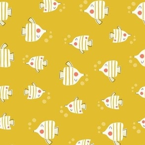 Fishes in yellow