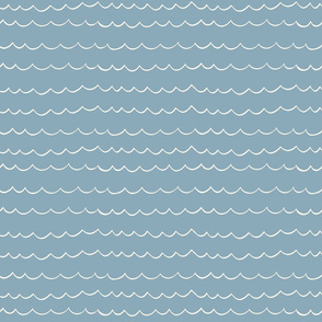 Pale blue waves