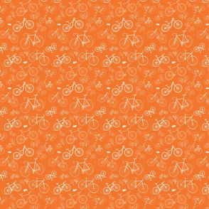 I love bikes Orange Smaller