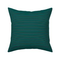 Small Deep Turquoise Bengal Stripe Pattern Horizontal in Black