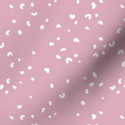 Wild spots abstract leopard spots and cheetah print orchid pink white