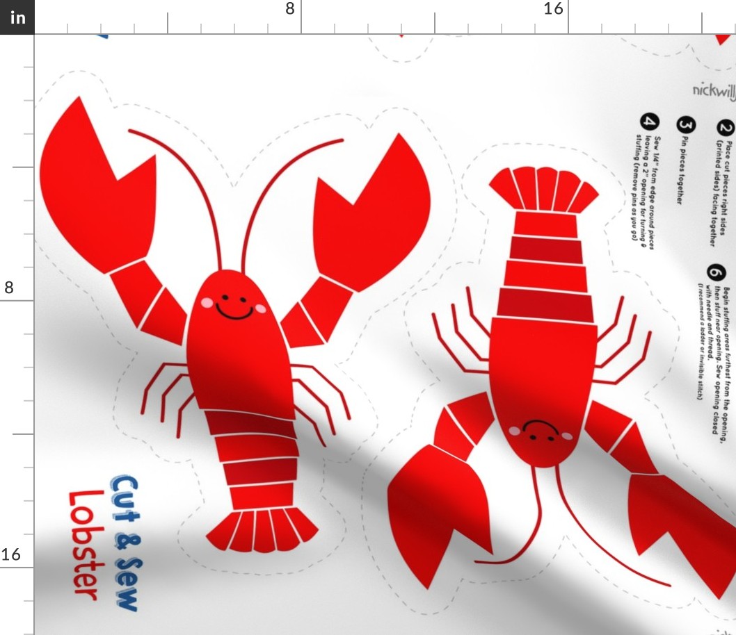 Cut and Sew Maine Lobster