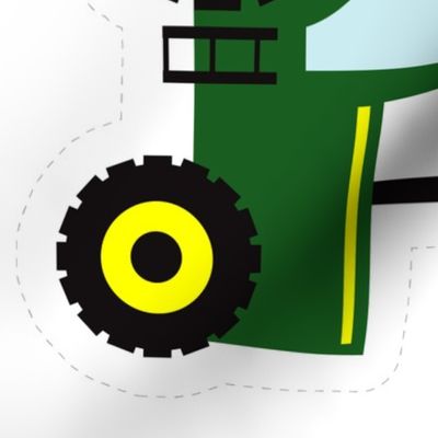 Cut and Sew Farm Tractor Toy 