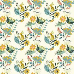 Folksy Flora by JAF Studio