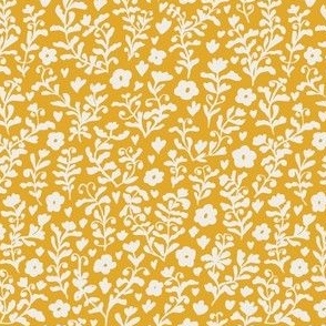 Floral ochre small 