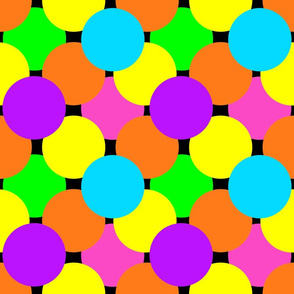 Polka Dot Neon Circle
