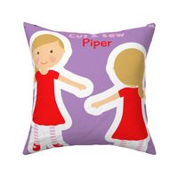 Cut and Sew Girl Doll Piper