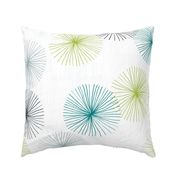 Dandelions M+M Confetti Teal Lime by Friztin