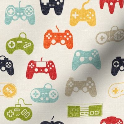 Game Controllers Taupe Linen - MEDIUM SCALE