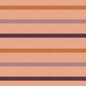 Tropic Peach Stripes Linen