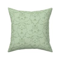 Soft Stamped Damask, Sage Green