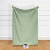 Soft Stamped Damask, Sage Green