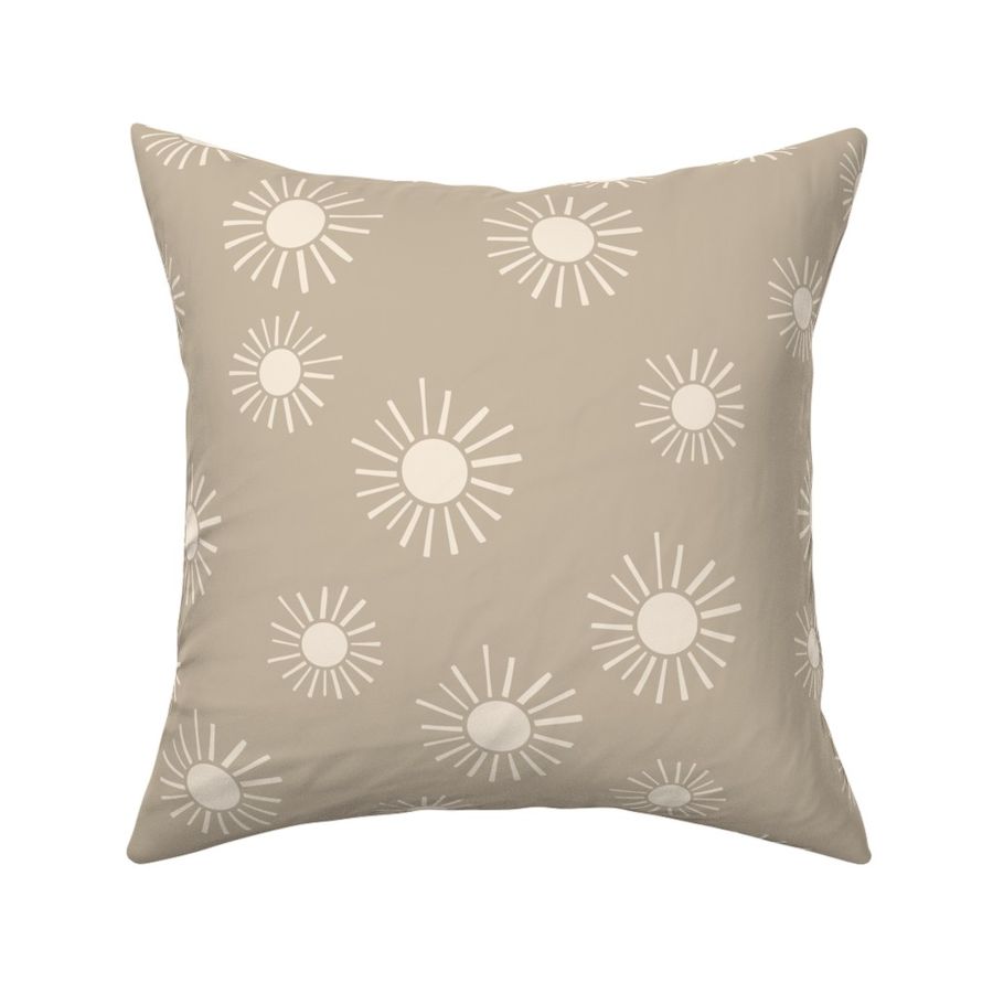 Sunshine Summer Suns - Large Scale - sand taupe