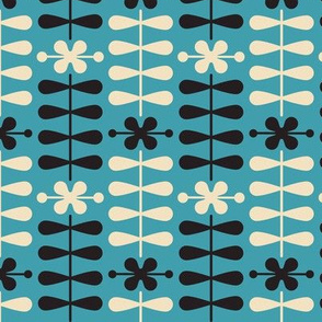 Pattern 0097b - art deco flowers