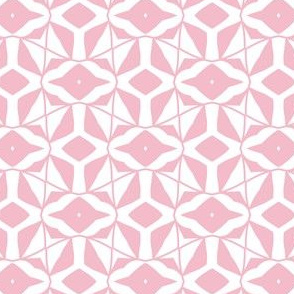 Small  scale pink abstract geometric tribal
