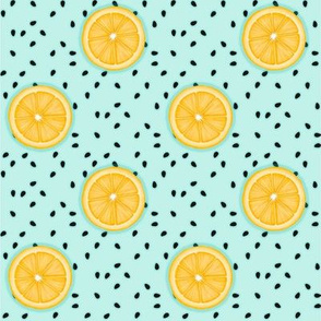 Lemons & Seeds | Teal - Small