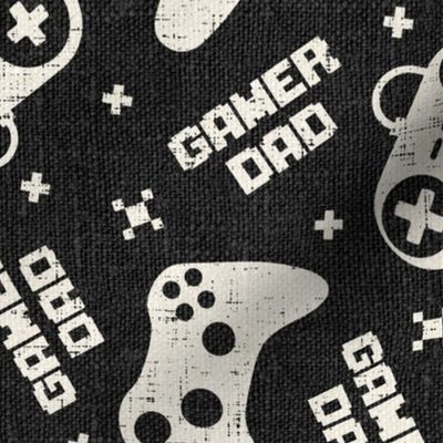 Gamer Dad Charcoal Linen Rotated - large scale