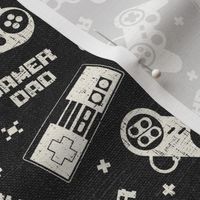 Gamer Dad Charcoal Linen - medium scale