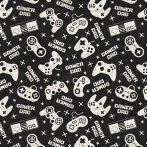 Gamer Dad Charcoal Linen - large scale