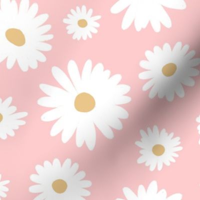 Daisies on Pink