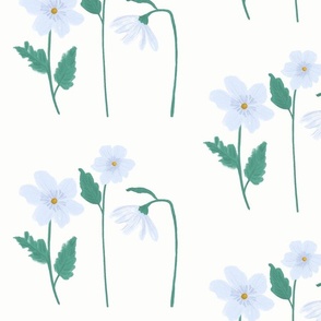 Sweet Blue Floral, Spring, Summer