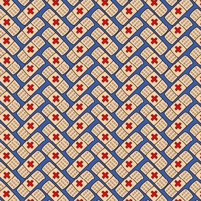 Band-aid bandages - herringbone repeat - Small Scale