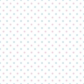 Tiny Pale blue and pink Dots