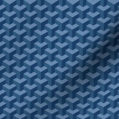 Cube Weave - Blue