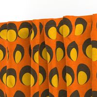 70s Dots- Retro Vintage Mid Century Modern Design