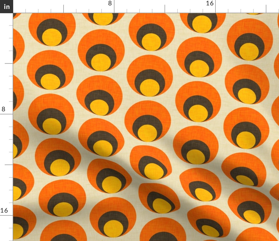 70s Dot Eye - Retro Vintage Mid Century Modern Design