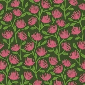 Clover - pink & green