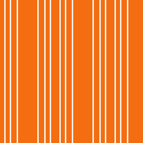White Stripes on Orange