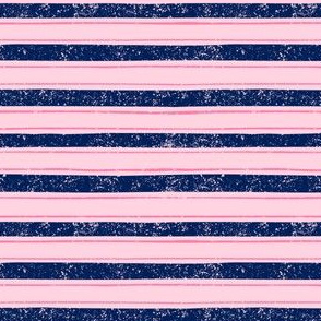 Nautical Stripes in Blue & Pink