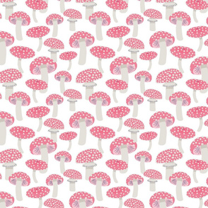 Magical Pink Toadstools - Large Scale