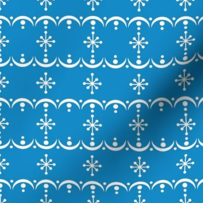 Blue Snow Garland