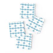 Blue Snow Garland 