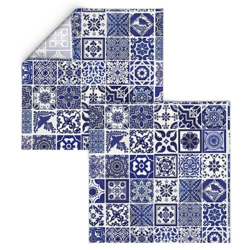 Talavera Tiles 3.5"  blue & white