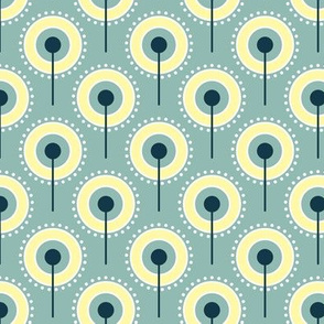 Pattern 0100b - art deco dandelions