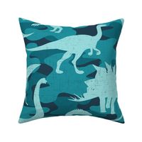 TEAL Camo Dinosaurs - extra large scale