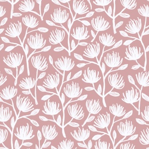 Clover - pink & white