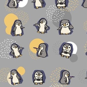 mr penguin - gray [large]