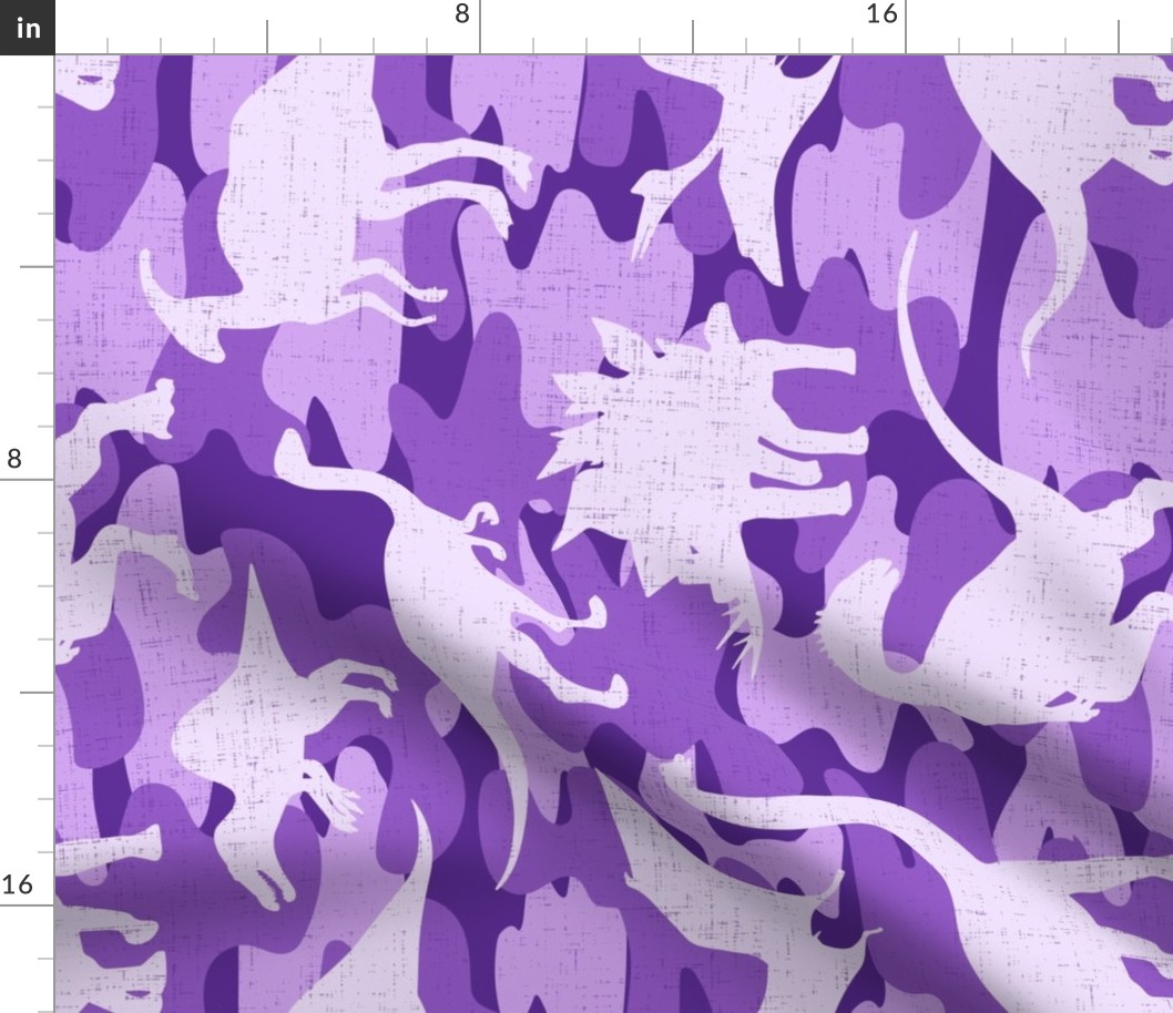 Purple Camo Dinosaurs Rotated - extra large scale