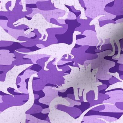 Purple Camo Dinosaurs - medium scale