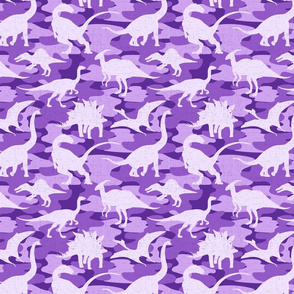 Purple Camo Dinosaurs - medium scale